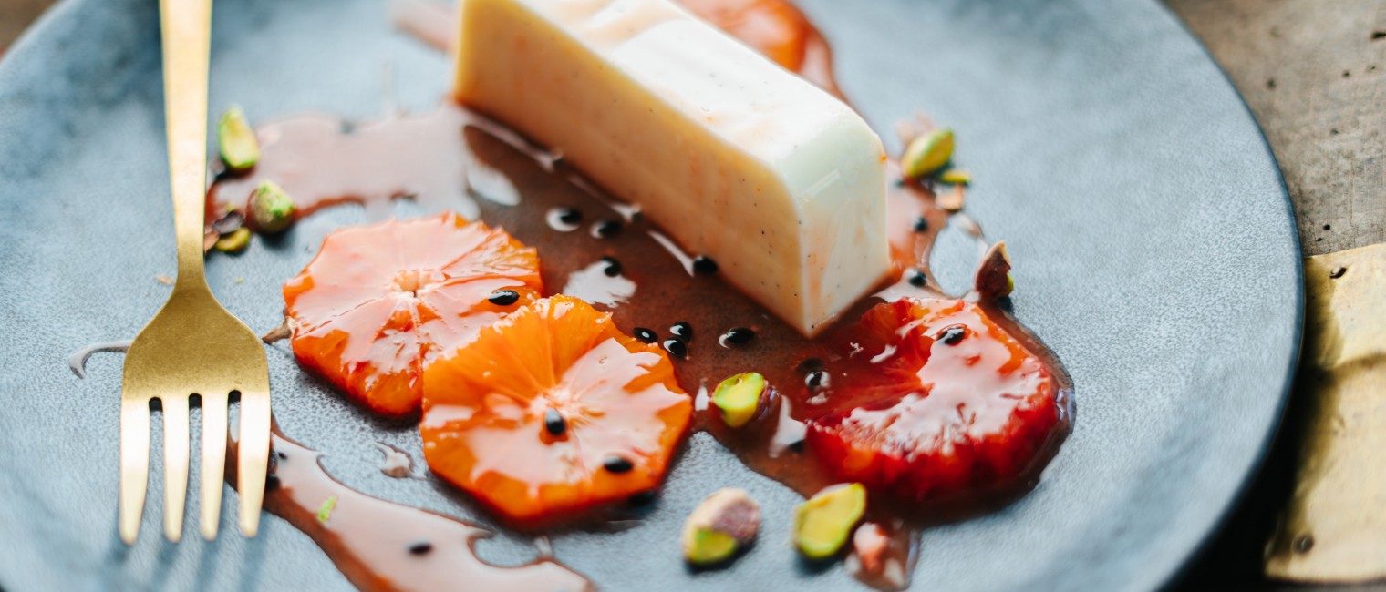 Buttermilch Panna Cotta Mit Blutorange