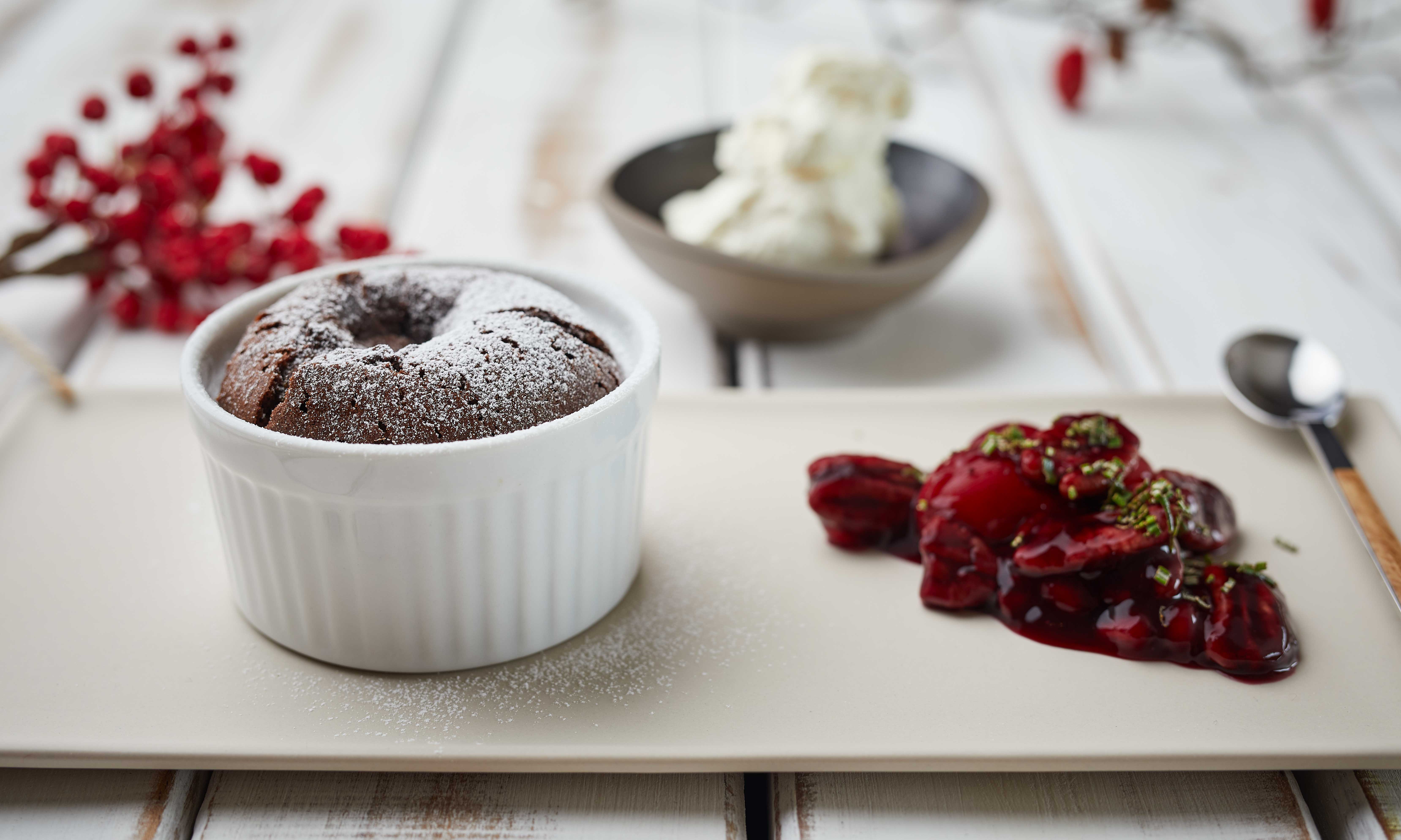 Lauwarmer Schokokuchen mit weichem Kern | SPAR Mahlzeit!