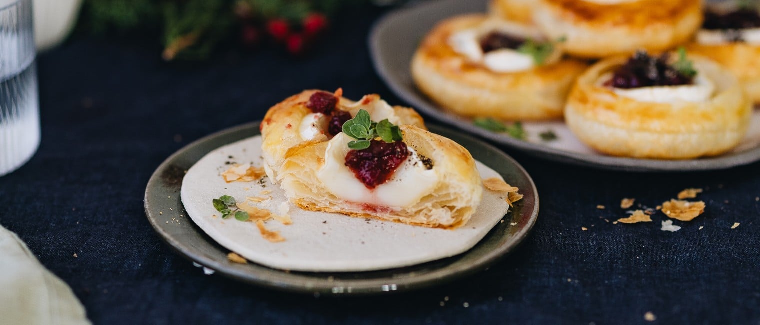 Blätterteig-Ziegenkäse Tartelettes mit